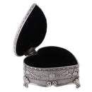 Heart Shape Jewelry Box Flower Sculpture Trinkets Chest Jewelry Organizer