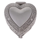 Heart Shape Jewelry Box Flower Sculpture Trinkets Chest Jewelry Organizer