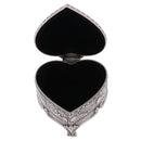 Heart Shape Jewelry Box Flower Sculpture Trinkets Chest Jewelry Organizer