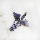 Natural Gemstone Beads Reiki 7 Chakra Healing Yoga Angel Wing Charm Pendant woMen Men's Fashion Jewelry