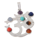 Colorful Gemstone Stone Chakra Charm DIY Pendant for Necklace Jewelry Lucky Charms