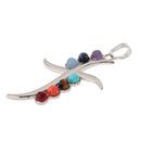 7 Color Cross Shape Spritual Necklace Pendant Semi-natural Gemstone Pendant