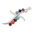 7 Color Cross Shape Spritual Necklace Pendant Semi-natural Gemstone Pendant