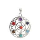 7 Chakras Religion Healing Stone Meditation Reiki Charm DIY Necklace Pendant