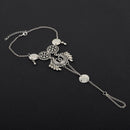 Women Ankle Bracelets Vintage Coins Flower Tassel Water Drop Anklets Beach Foot Jewelry