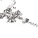 Women Ankle Bracelets Vintage Coins Flower Tassel Water Drop Anklets Beach Foot Jewelry