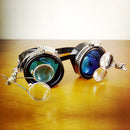 Retro Vintage Victorian Steampunk Goggles Glasses Welding Cyber Punk Gothic Cosplay Eye Protection Equipment for Cosplay Dance