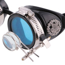 Retro Vintage Victorian Steampunk Goggles Glasses Welding Cyber Punk Gothic Cosplay Eye Protection Equipment for Cosplay Dance