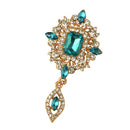 Fashion Bridal Wedding Party Crystal Rhinestone Teardrop Brooch Pin