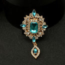 Fashion Bridal Wedding Party Crystal Rhinestone Teardrop Brooch Pin