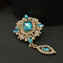 Fashion Bridal Wedding Party Crystal Rhinestone Teardrop Brooch Pin