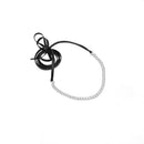 Women Girls Jewelry Gifts Black Leather Chain Choker Necklace Collar Silver