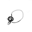 Women Girls Jewelry Gifts Black Leather Chain Choker Necklace Collar Silver