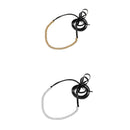 Women Girls Jewelry Gifts Black Leather Chain Choker Necklace Collar Silver