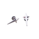 Mens Womens Non-allergic Stainless Steel Cross Design Earrings Ear Studs