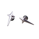 Mens Womens Non-allergic Stainless Steel Cross Design Earrings Ear Studs