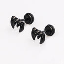 Punk Rock Gothic Mens Stainless Steel Dragon Eagle Claw Stud Earrings Screw