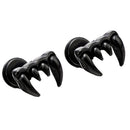 Punk Rock Gothic Mens Stainless Steel Dragon Eagle Claw Stud Earrings Screw