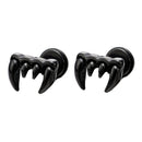 Punk Rock Gothic Mens Stainless Steel Dragon Eagle Claw Stud Earrings Screw