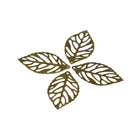 100 Pieces Tree Leaf Filigree Hollow Cut Charm Pendant DIY Jewelry Findings