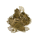 100 Pieces Tree Leaf Filigree Hollow Cut Charm Pendant DIY Jewelry Findings