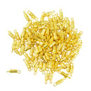 50 Pieces 15x4mm Handmade Gold Column Barrel Swivel Screw Necklace Clasps
