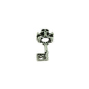 30Pcs Punk Demon Skull Key Charms Pendant Jewelry DIY Making Tibetan Silver