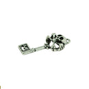 30Pcs Punk Demon Skull Key Charms Pendant Jewelry DIY Making Tibetan Silver