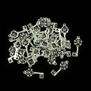 30Pcs Punk Demon Skull Key Charms Pendant Jewelry DIY Making Tibetan Silver