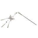 Women Lady Retro Vintage Hair Stick Silver Butterfly Tassel Headwear Hair Accessory