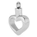 Stainless Steel Hollow Heart Cremation Pet Ash Holder Urn Keepsake Pendant