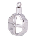 Hollow Cross Pattern Stainless Steel Cremation Ash Urn Keepsake Pendant