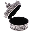 Retro Crown Shape Jewelry Box Rose Sculpture Trinkets Chest Jewelry Case