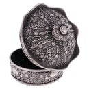 Retro Crown Shape Jewelry Box Rose Sculpture Trinkets Chest Jewelry Case