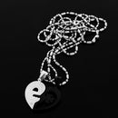 1 Pair Stainless Steel Men Women Matching Love Heart Key Pendant Necklace Jewelry Lovers Couples Romantic Necklace