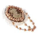 New Hot Resin palace Beauty Brooch Pin Sliver CHain Rose Gold Plated Lots Balls LITTLE Chain Dangle for Women Girls