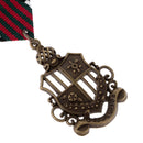 Vintage Alloy Badge Brooch Pin Medal for Party Fancy Uniform Dress Costume Badge Navy Style