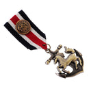Unisex Vintage Navy Style Horse Anchor Medal Brooch Lapel Pin Punk Jewelry