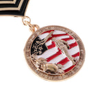 Retro Mens American Navy Style Uniform Star Medal Brooches Badge Brooch Pin