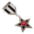 Fashion Trendy WesternNavy Design Star Pattern Dangle Retro Popular Unisex Brooch Pin Jewelry Cool Accessories