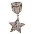Fashion Trendy WesternNavy Design Star Pattern Dangle Retro Popular Unisex Brooch Pin Jewelry Cool Accessories