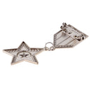 Fashion Trendy WesternNavy Design Star Pattern Dangle Retro Popular Unisex Brooch Pin Jewelry Cool Accessories