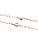 Gold Link Chain Glass Beads Eyeglass Cord Reading Eyewear Spectacles Chain Holder Rubber End Cord Holder
