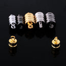 Mixed Color 6 Pieces/ Pack Ridged Clasps DIY Findings Making Crafts Necklace Bracelet Accessories