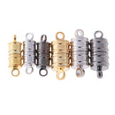 Mixed Color 6 Pieces/ Pack Ridged Clasps DIY Findings Making Crafts Necklace Bracelet Accessories