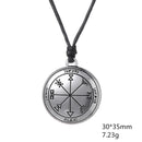 Exotic Talisman Viking Odin's Key of Solomon Seal Pendant Necklace Religion Jewelry