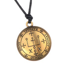 Metal Sigil of Archangel Amulet Round Pendant Necklace Talisman Charms Fashion