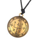 Metal Sigil of Archangel Amulet Round Pendant Necklace Talisman Charms Fashion