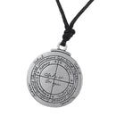 Talisman Solomon Round Pentacle Seal Pendant Necklace Pagan Wiccan Amulet Jewelry