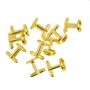 10 Pieces Round Blank Cabochon Bezel Frame Base Cuff Links DIY Cufflink Gold Tone Setting Base Jewelry Making FIndings